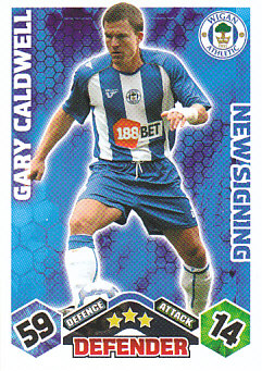 Gary Caldwell Wigan Athletic 2009/10 Topps Match Attax New Signing #EX84